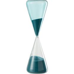 Zandloper | glas | blauw | 9x9x (h)30 cm